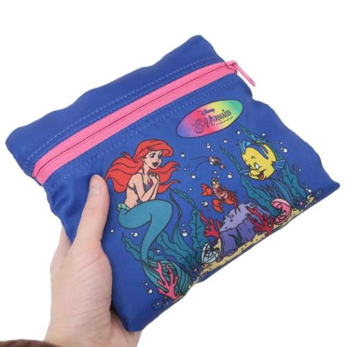 リトルマーメイド ボストンバッグ 折りたたみボストンバッグ PK フラワー ディズニープリンセス キャラクター グッズ