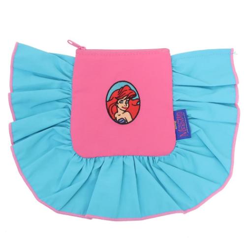 リトルマーメイド ミニポーチ フリルポーチ ディズニープリンセス キャラクター グッズ メール便可