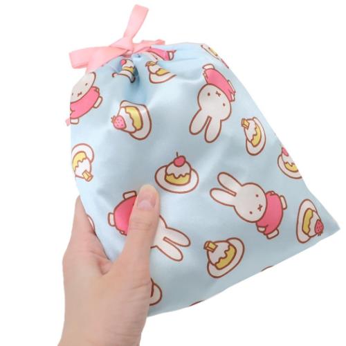 ミッフィー 巾着袋 リボン巾着 ミッフィーとケーキ ディックブルーナ 絵本キャラクター グッズ メール便可