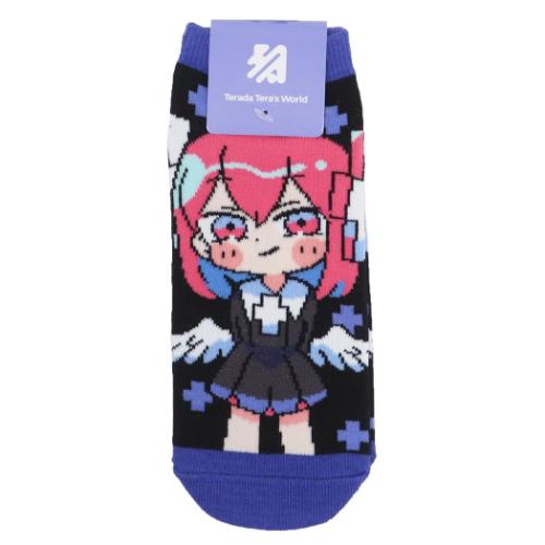 寺田てら 女性用靴下 キャラソックス てん死ちゃん かわいい グッズ メール便可