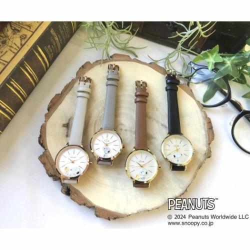スヌーピー 腕時計 2レイヤーウォッチG GY ピーナッツ キャラクター グッズ