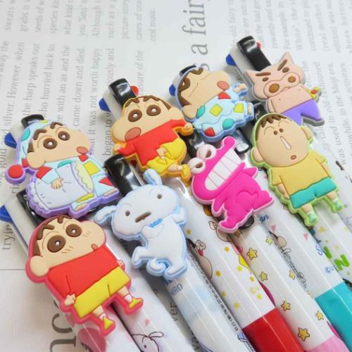 クレヨンしんちゃん ボールペン マスコット付き4色ボールペン パジャマ アニメキャラクター グッズ メール便可