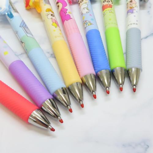 クレヨンしんちゃん カラーペン マスコット付きゲルペン サックス アニメキャラクター グッズ メール便可