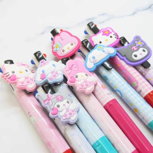 クロミ ボールペン マスコット付き4色ボールペン カオハナクロミ サンリオ キャラクター グッズ メール便可