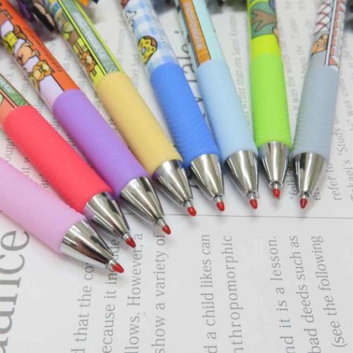 おさるのジョージ カラーペン マスコット付きゲルペン ブルー 絵本キャラクター グッズ メール便可