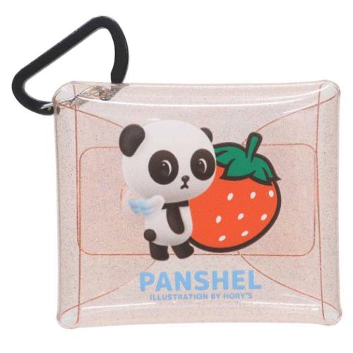 パンシェル ミニポーチ クリアマルチケースSS ストロベリー PANSHELS WORLD キャラクター グッズ メール便可