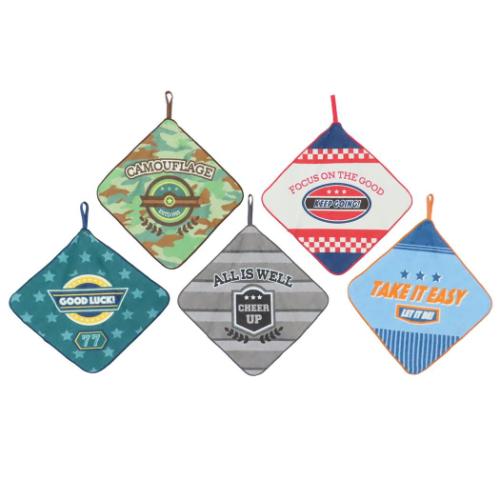 ピッコリーノ ループタオル レトロワッペン 5枚組 キャラクター グッズ