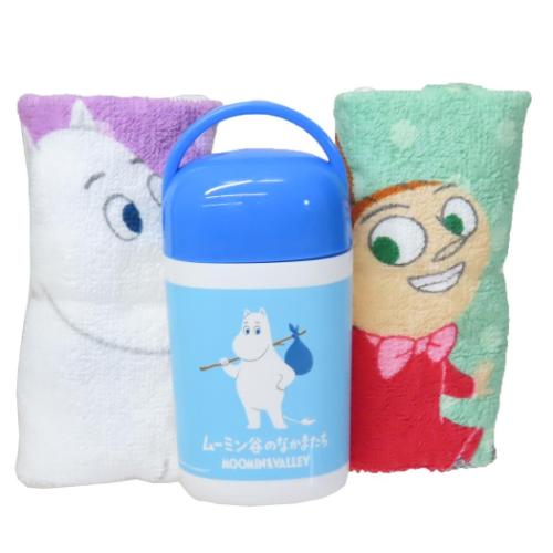ムーミン ハンドタオル カラフルドットムーミン 2枚組 北欧 キャラクター グッズ