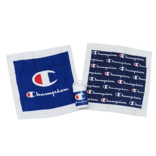 チャンピオン Champion ハンドタオル ネイビーブルーロゴ 2枚組 スポーツ グッズ
