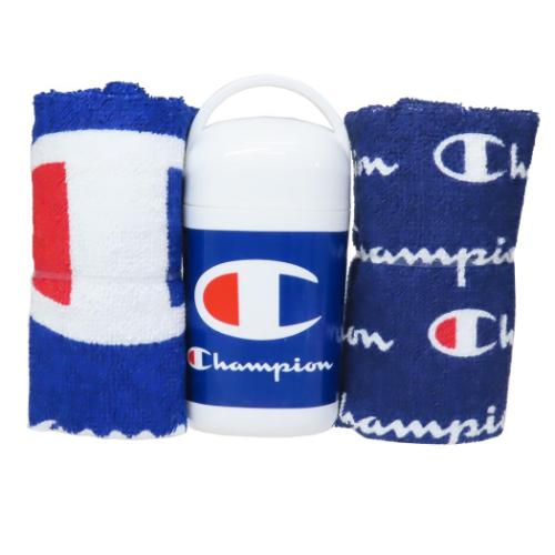 チャンピオン Champion ハンドタオル ネイビーブルーロゴ 2枚組 スポーツ グッズ