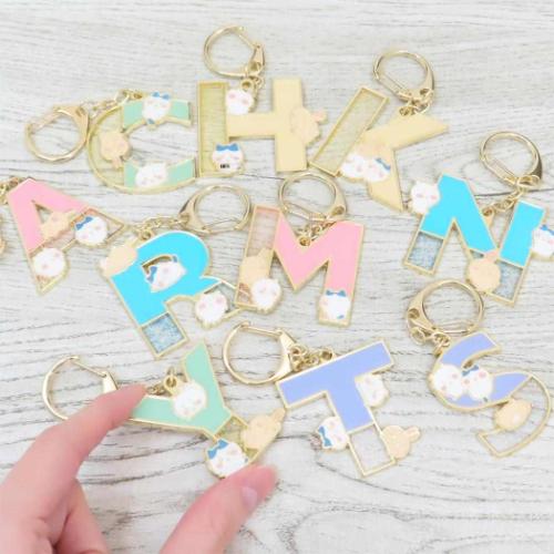 ちいかわ キーリング アルファベットキーホルダー M キャラクター グッズ メール便可