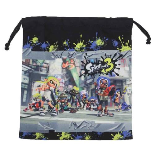 スプラトゥーン3 巾着袋 巾着M キャラクター グッズ メール便可