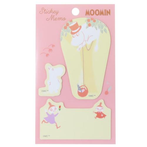 ムーミン 付せん ダイカット付箋 ピンク 北欧 キャラクター グッズ メール便可