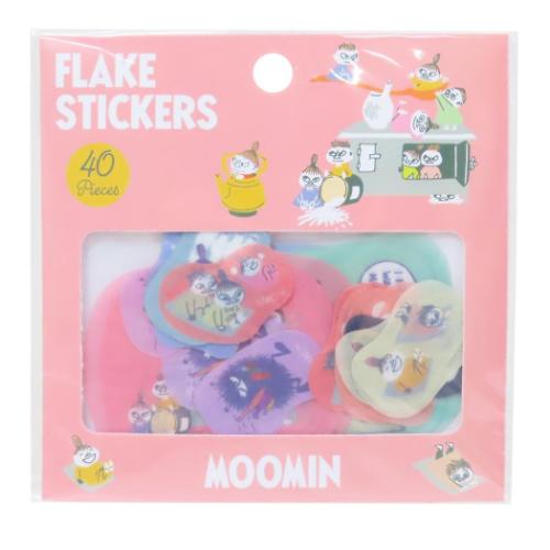 ムーミン ピースシール フレークシール リトルミイ 北欧 キャラクター グッズ メール便可