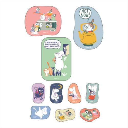 ムーミン ピースシール フレークシール リトルミイ 北欧 キャラクター グッズ メール便可