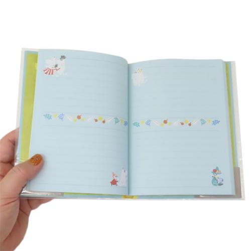 ムーミン 日記 ダイアリー グリーン 北欧 キャラクター グッズ メール便可