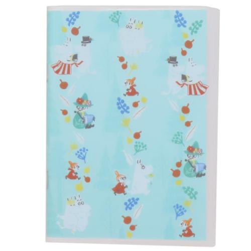 ムーミン ノート A6カバー付きノート グリーン 北欧 キャラクター グッズ メール便可