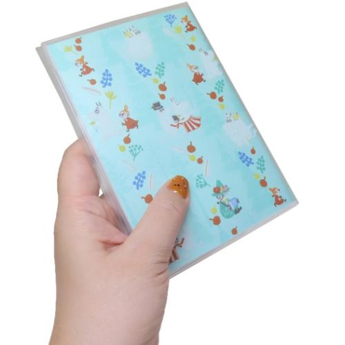 ムーミン ノート A6カバー付きノート グリーン 北欧 キャラクター グッズ メール便可