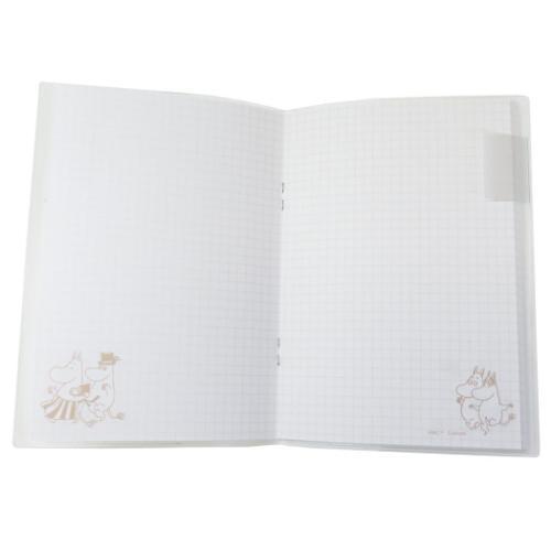 ムーミン ノート A6カバー付きノート グリーン 北欧 キャラクター グッズ メール便可