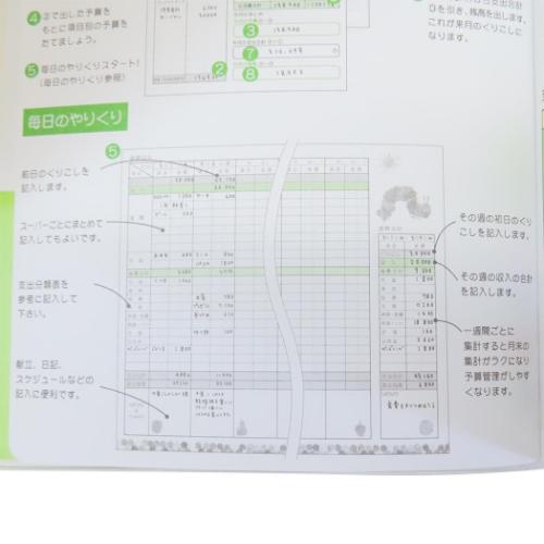 はらぺこあおむし ハウスキーピングブック A5家計簿 あおむし エリックカール 絵本キャラクター グッズ メール便可