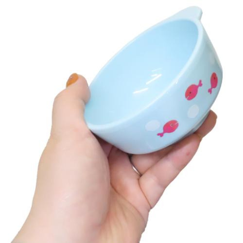 五味太郎 キッズ食器 茶碗 きんぎょがにげた みずいろ 絵本キャラクター グッズ