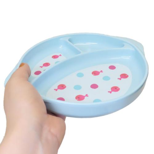 五味太郎 キッズ食器 ランチプレート きんぎょがにげた みずいろ 絵本キャラクター グッズ