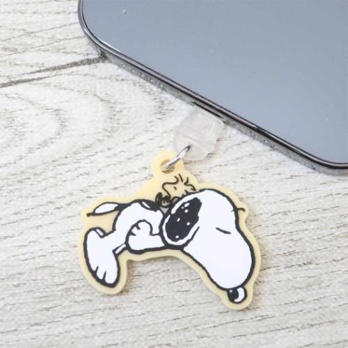 スヌーピー スマホアクセ USB Type-C対応コネクタチャーム すやすや ピーナッツ キャラクター グッズ メール便可