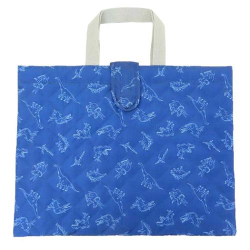 ディノワールド レッスンバッグ キルトレッスンバッグ ネイビー 恐竜 キャラクター グッズ メール便可