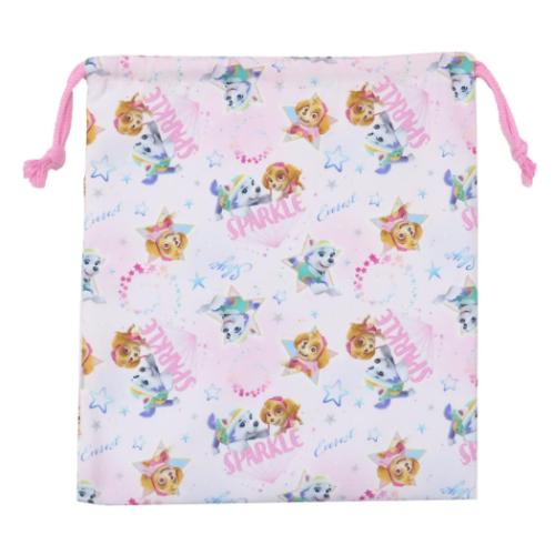 パウパトロール 巾着袋 巾着M ピンク アニメキャラクター グッズ メール便可