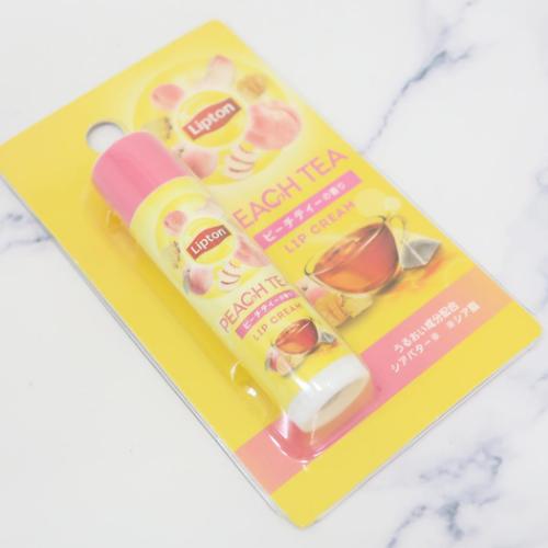 リプトン Lipton コスメ雑貨 リップクリーム ピーチティーの香り 唇ケア グッズ メール便可