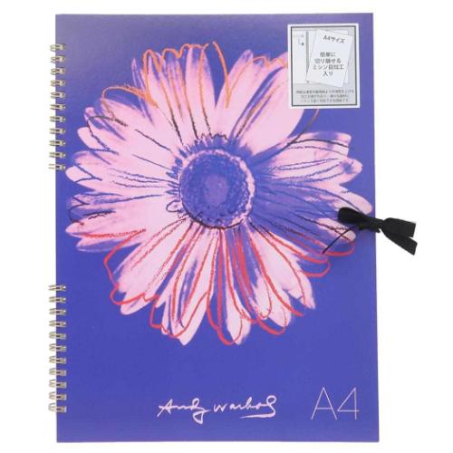 アンディ ウォーホル お絵かき帳 スケッチブック A4 デイジー ピンク アートグッズ グッズ