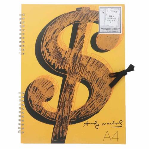 アンディ ウォーホル お絵かき帳 スケッチブック A4 ドル イエロー アートグッズ グッズ