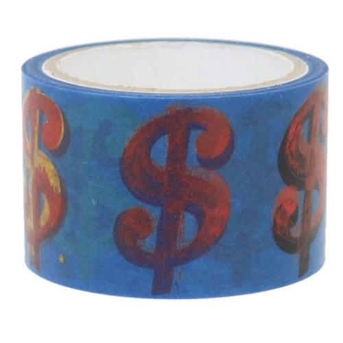 アンディ ウォーホル マスキングテープ マステ 25mm ドル ブルー アートグッズ グッズ