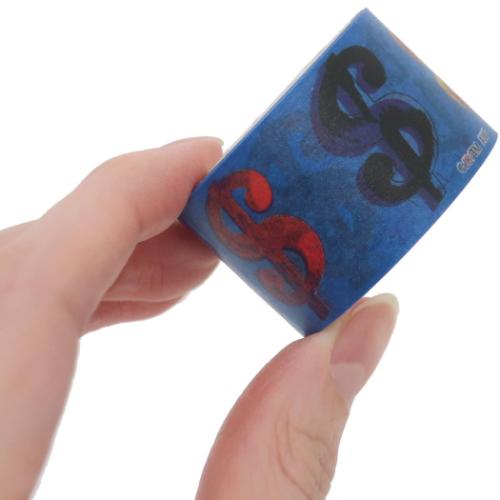 アンディ ウォーホル マスキングテープ マステ 25mm ドル ブルー アートグッズ グッズ