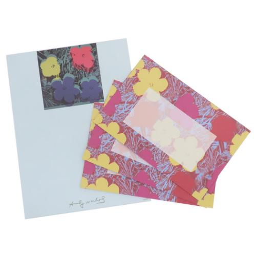 アンディ ウォーホル 手紙セット レターセット フラワーズ アートグッズ グッズ メール便可