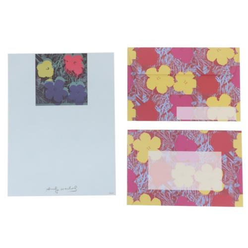アンディ ウォーホル 手紙セット レターセット フラワーズ アートグッズ グッズ メール便可