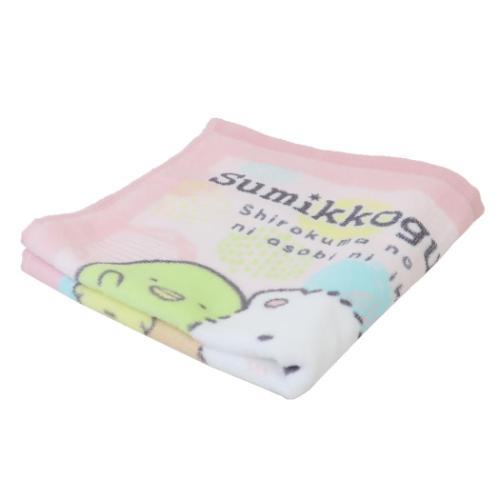 すみっコぐらし ハンドタオル ウォッシュタオル しろくまのふるさと サンエックス キャラクター グッズ メール便可