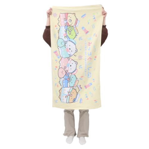 すみっコぐらし バスタオル プリントビッグタオル ふるさとにおでかけ サンエックス キャラクター グッズ メール便可