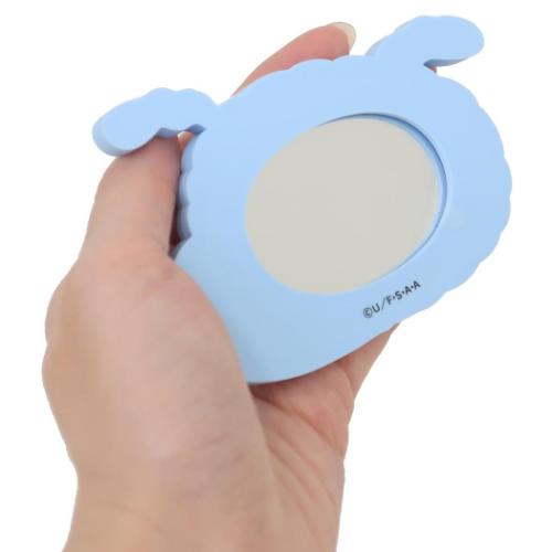 クレヨンしんちゃん 手鏡 ラバーミラー シロしんちゃん アニメキャラクター グッズ メール便可