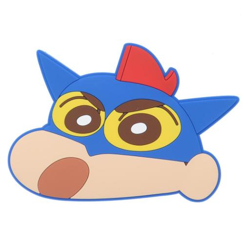 クレヨンしんちゃん 手鏡 ラバーミラー アクション仮面しんちゃん アニメキャラクター グッズ メール便可