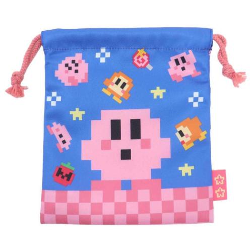 星のカービィx大図まこと 巾着袋 巾着 きんちゃくポーチ ネイビー キャラクター グッズ メール便可