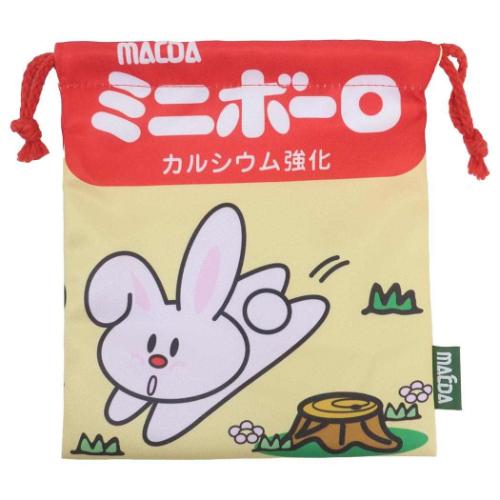 ミニボーロ 巾着袋 巾着 きんちゃくポーチ お菓子パッケージ キャラクター グッズ メール便可