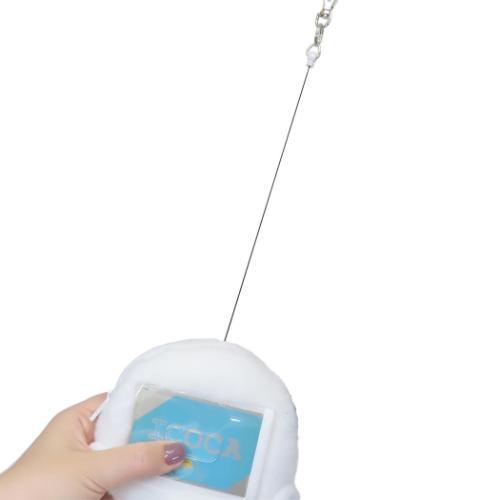 パンシェル 定期入れ＆小銭入れ リール付きフェイスパスケース キャラクター グッズ