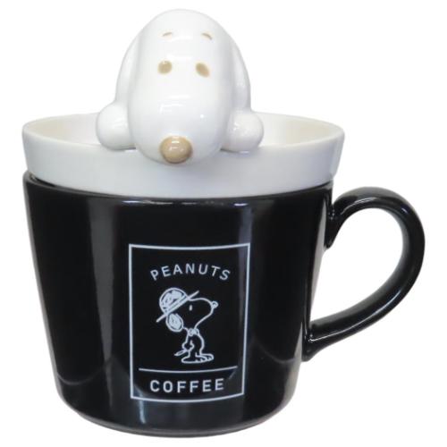 スヌーピー マグカップ ラテアートマグ BK ピーナッツ キャラクター グッズ