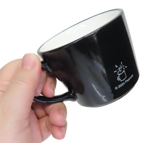 スヌーピー マグカップ ラテアートマグ BK ピーナッツ キャラクター グッズ