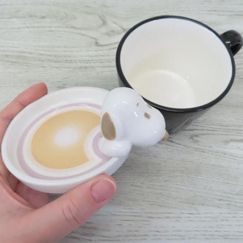 スヌーピー マグカップ ラテアートマグ BK ピーナッツ キャラクター グッズ