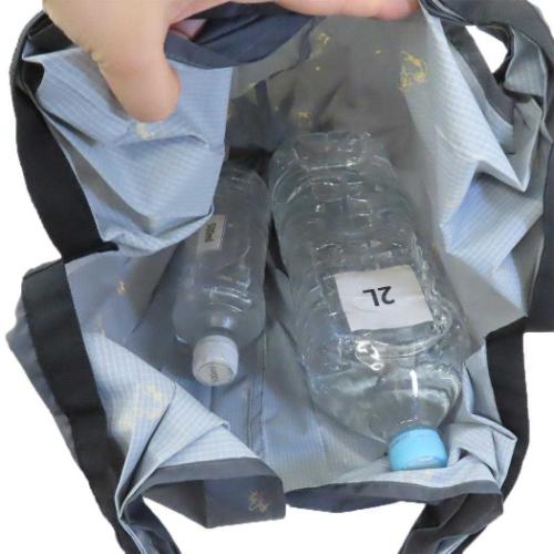 スヌーピー エコバッグ シュパット shupatto bag DROP Mサイズ BK ピーナッツ キャラクター グッズ