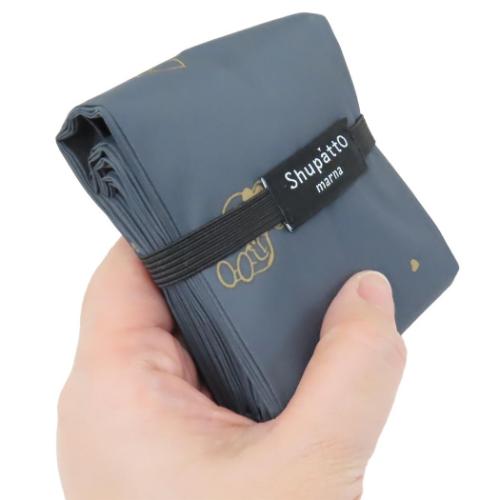 スヌーピー エコバッグ シュパット shupatto bag DROP Mサイズ BK ピーナッツ キャラクター グッズ