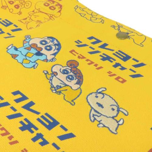 クレヨンしんちゃん トートバッグ 刺繍トートバッグ パジャマ 総柄 アニメキャラクター グッズ メール便可