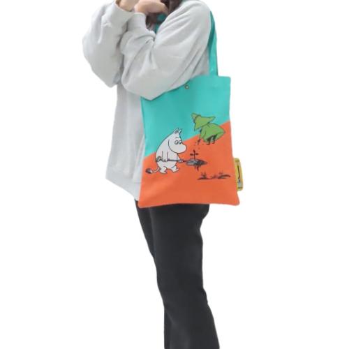 ムーミン トートバッグ ナラティブトートバッグ ネイチャー 北欧 キャラクター グッズ メール便可